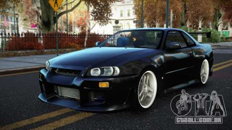 Nissan Skyline R34 Fuvev para GTA 4