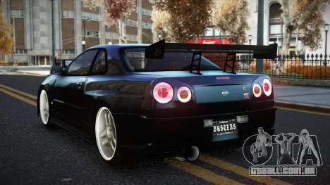 Nissan Skyline R34 Fuvev para GTA 4