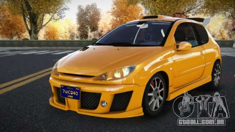 Peugeot 206 Bizjuv para GTA 4
