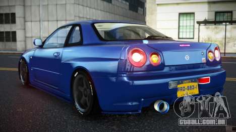 Nissan Skyline R34 Wegaquvuf para GTA 4