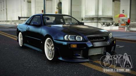 Nissan Skyline R34 Fuvev para GTA 4