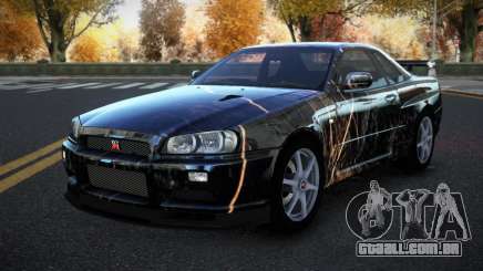 Nissan Skyline R34 Richtiny S8 para GTA 4