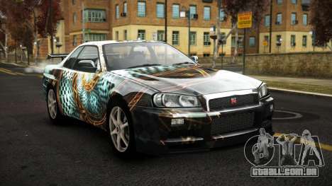 Nissan Skyline R34 Sahunlia S2 para GTA 4