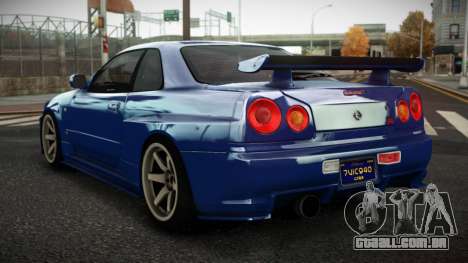 Nissan Skyline R34 Gauyi para GTA 4