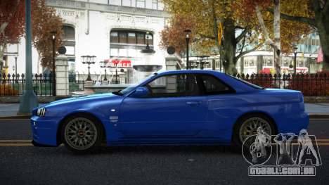Nissan Skyline R34 Uzat para GTA 4