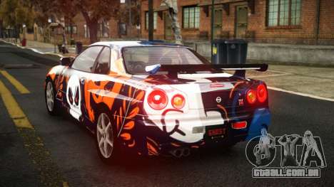 Nissan Skyline R34 Sahunlia S6 para GTA 4