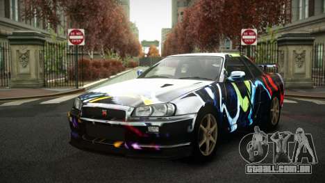Nissan Skyline R34 Zoelly S9 para GTA 4