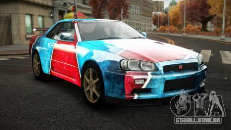 Nissan Skyline R34 Zoelly S10 para GTA 4