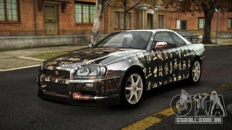 Nissan Skyline R34 Sahunlia S5 para GTA 4
