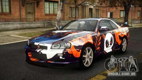 Nissan Skyline R34 Sahunlia S6 para GTA 4