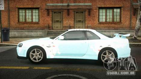 Nissan Skyline R34 Sahunlia S8 para GTA 4