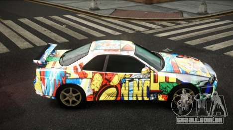 Nissan Skyline R34 Zoelly S12 para GTA 4