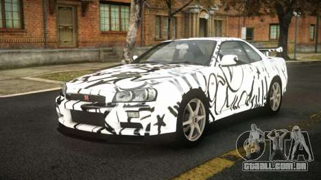 Nissan Skyline R34 Sahunlia S1 para GTA 4
