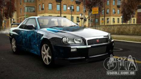 Nissan Skyline R34 Sahunlia S10 para GTA 4