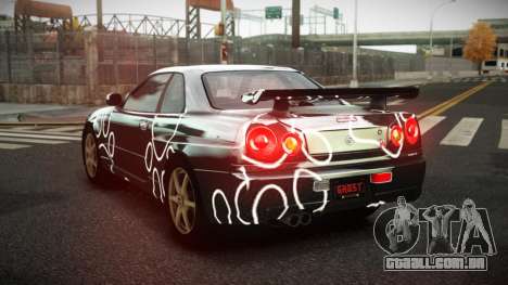 Nissan Skyline R34 Zoelly S5 para GTA 4