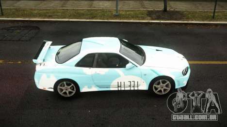 Nissan Skyline R34 Sahunlia S8 para GTA 4