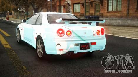 Nissan Skyline R34 Sahunlia S8 para GTA 4