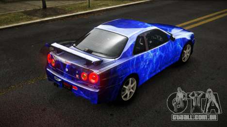 Nissan Skyline R34 Sahunlia S3 para GTA 4