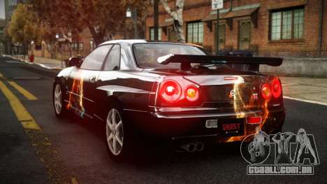 Nissan Skyline R34 Sahunlia S9 para GTA 4