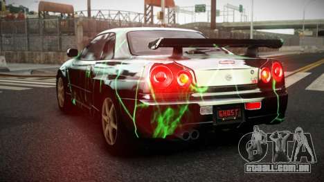 Nissan Skyline R34 Zoelly S8 para GTA 4