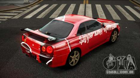 Nissan Skyline R34 Zoelly S11 para GTA 4