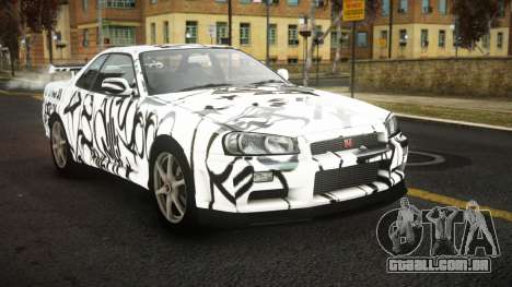 Nissan Skyline R34 Sahunlia S1 para GTA 4