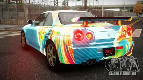 Nissan Skyline R34 Zoelly S6 para GTA 4