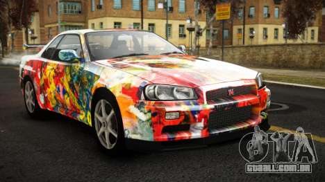 Nissan Skyline R34 Sahunlia S7 para GTA 4