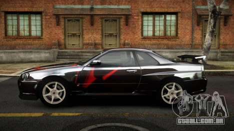 Nissan Skyline R34 Sahunlia S14 para GTA 4