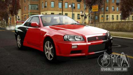 Nissan Skyline R34 Sahunlia S4 para GTA 4