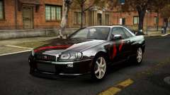 Nissan Skyline R34 Sahunlia S14 para GTA 4