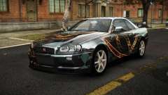 Nissan Skyline R34 Sahunlia S2 para GTA 4