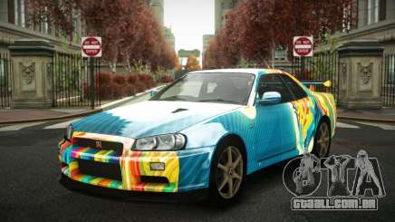 Nissan Skyline R34 Zoelly S6 para GTA 4