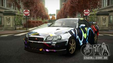 Nissan Skyline R34 Zoelly S9 para GTA 4