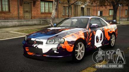 Nissan Skyline R34 Sahunlia S6 para GTA 4