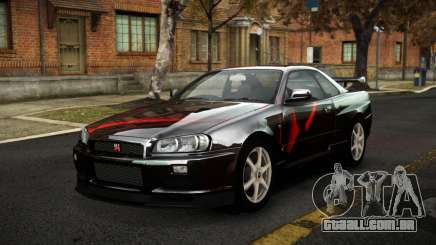 Nissan Skyline R34 Sahunlia S14 para GTA 4