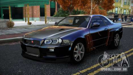 Nissan Skyline R34 Bridy S12 para GTA 4