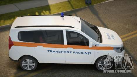 Dacia Lodgy Transport Pacienti para GTA San Andreas
