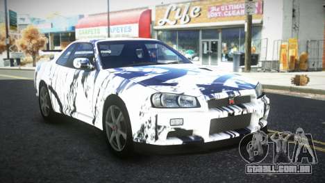 Nissan Skyline R34 Bridy S4 para GTA 4