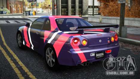 Nissan Skyline R34 Bridy S9 para GTA 4
