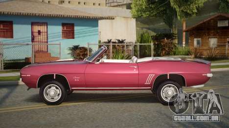 1969 Chevrolet Camaro SS 350 Convertible para GTA San Andreas