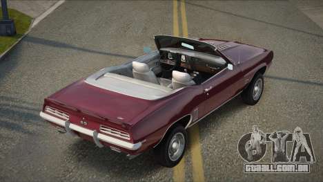 1969 Chevrolet Camaro SS 350 Convertible para GTA San Andreas