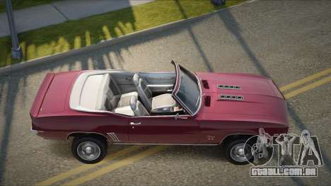 1969 Chevrolet Camaro SS 350 Convertible para GTA San Andreas