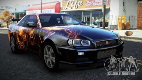 Nissan Skyline R34 Bridy S12 para GTA 4