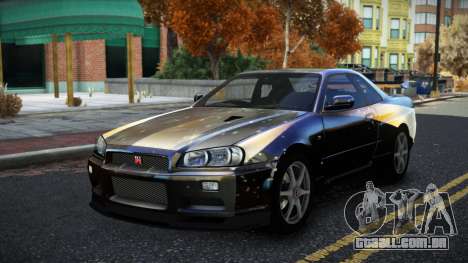 Nissan Skyline R34 Bridy S6 para GTA 4