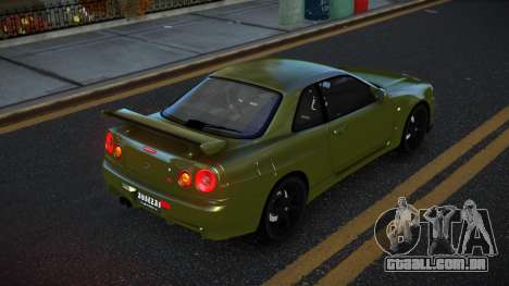 Nissan Skyline R34 Vijugade para GTA 4