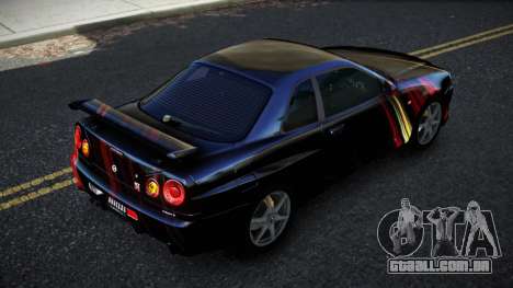 Nissan Skyline R34 Bridy S2 para GTA 4