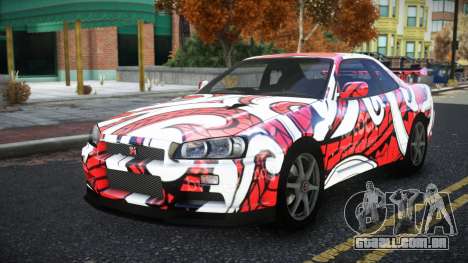 Nissan Skyline R34 Bridy S10 para GTA 4