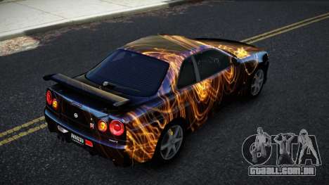 Nissan Skyline R34 Bridy S12 para GTA 4
