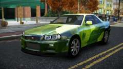 Nissan Skyline R34 Bridy S5 para GTA 4